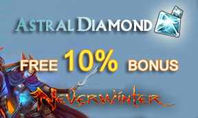 10% Bonus for Neverwinter Diamonds Buying