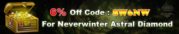 6% off code for Neverwinter Astral Diamonds
