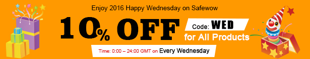 10% off for all safewow products on safewow 2016 Happy Wednesday